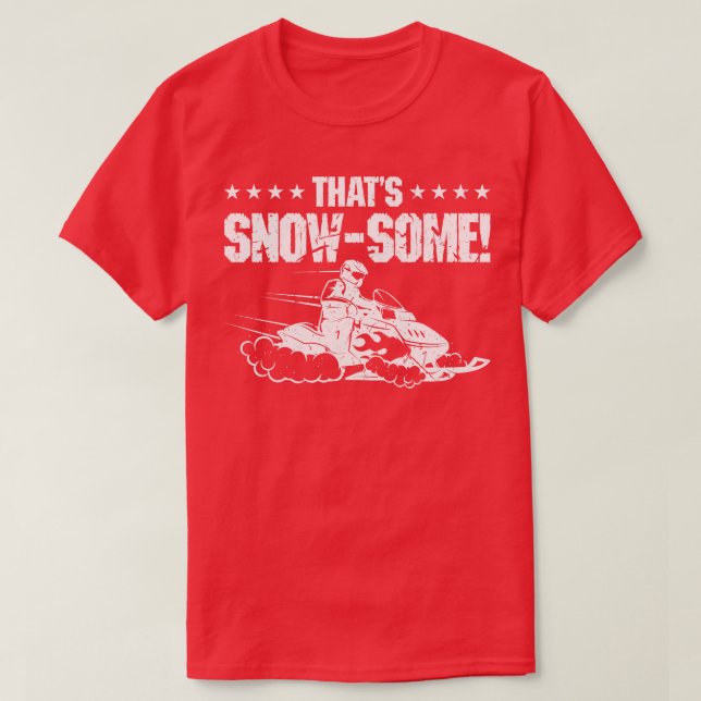 Camiseta Snowmobile Motor Sled Snowmobiler (Diseño del anverso)