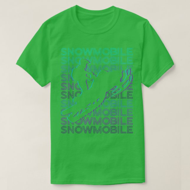 Camiseta Snowmobile Retro 845 (Diseño del anverso)