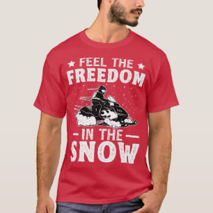 Camiseta Snowmobile Riding Freedom Winter Sports