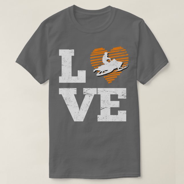 Camiseta Snowmobile Snowmobile Sledge (Diseño del anverso)