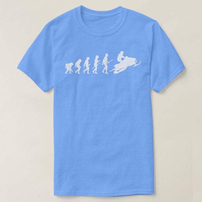 Camiseta Snowmobile Snowmobiler Human Evolution Snowmobilin (Diseño del anverso)