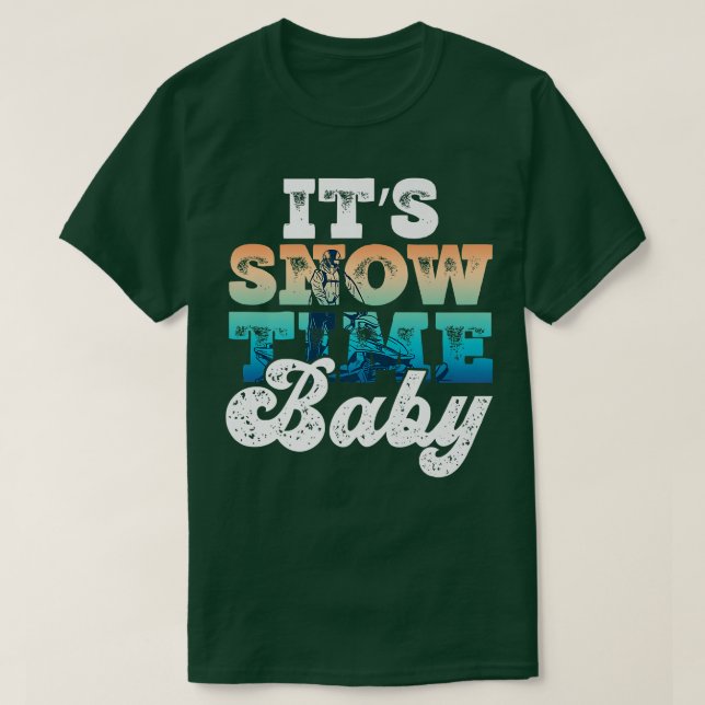 Camiseta Snowmobiler Y Motores Nevados (Diseño del anverso)