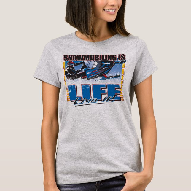 Camiseta SNOWMOBILING-IS-LIFE-zazz (Anverso)