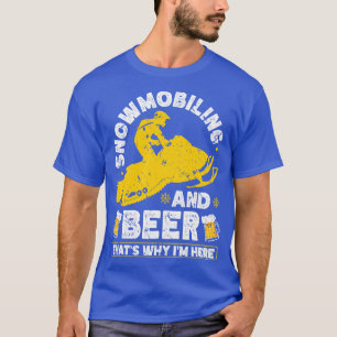 Camiseta Snowmobling Cerveza Beer Draming Men Motor Sled