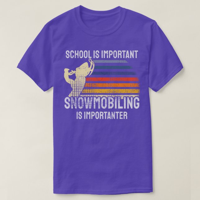 Camiseta Snowmobling Snowmobile 3 (Diseño del anverso)