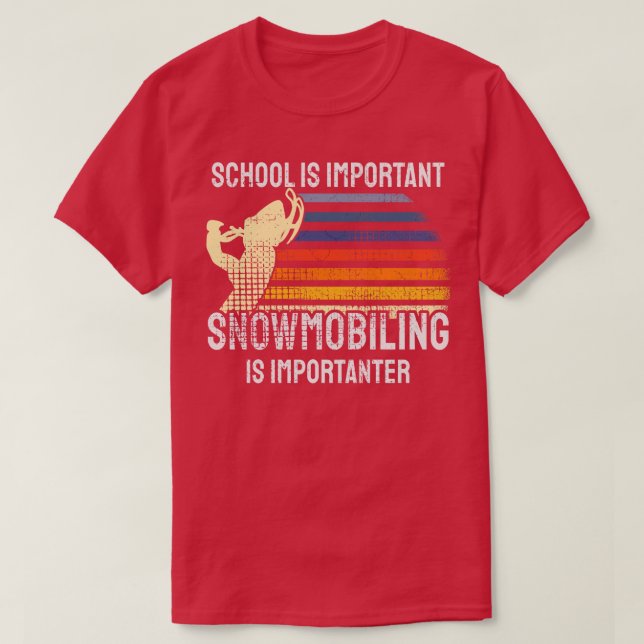 Camiseta Snowmobling Snowmobile 4 (Diseño del anverso)