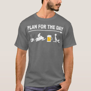 Camiseta Snowmobling Snowmobile - Plan diario Skidoo 