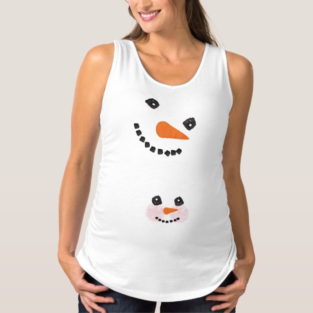 Camiseta Snowmommy y Baby por Leslie Harlow (Anverso)