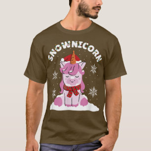 Camiseta SNOWNICORN Unicorn with Snow Winter
