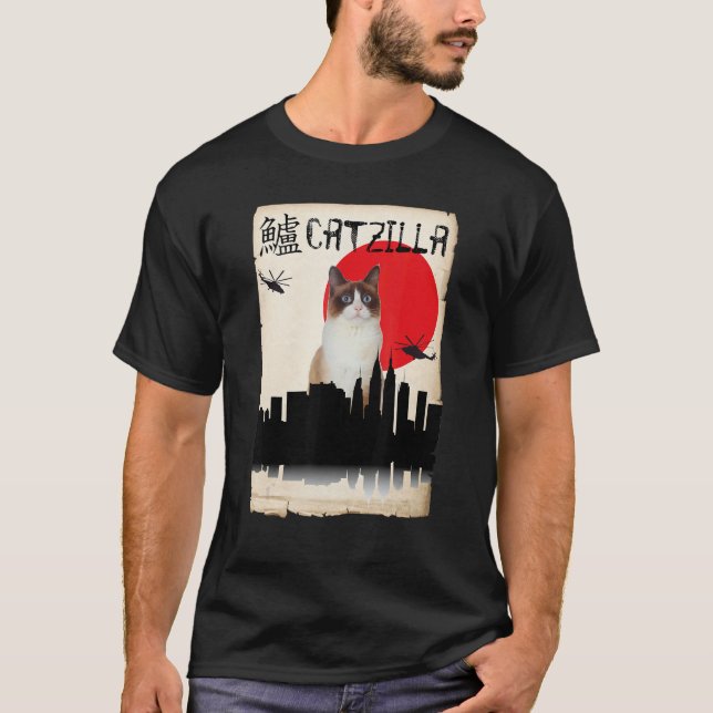 Camiseta Snowshoe Catzilla 1 (Anverso)