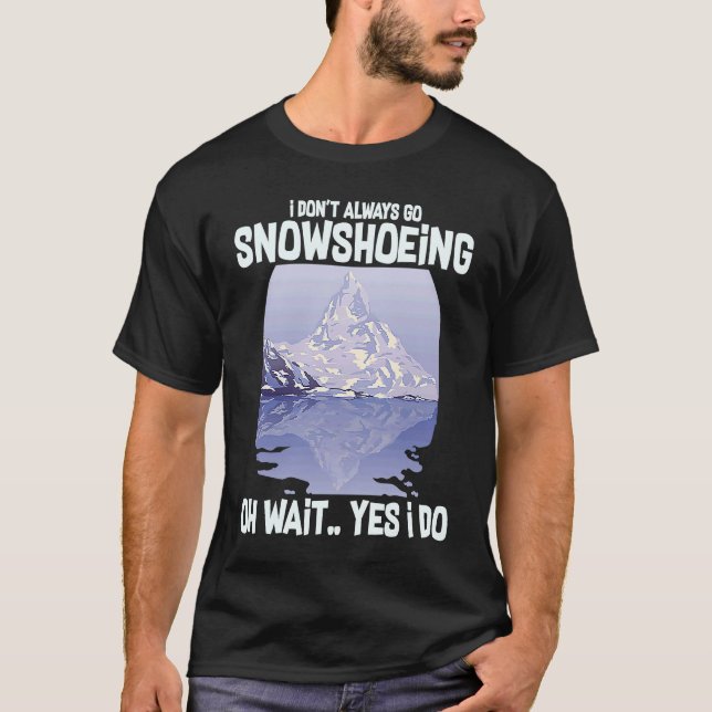 Camiseta Snowshoeing Boots Snowshoes Travellers (Anverso)