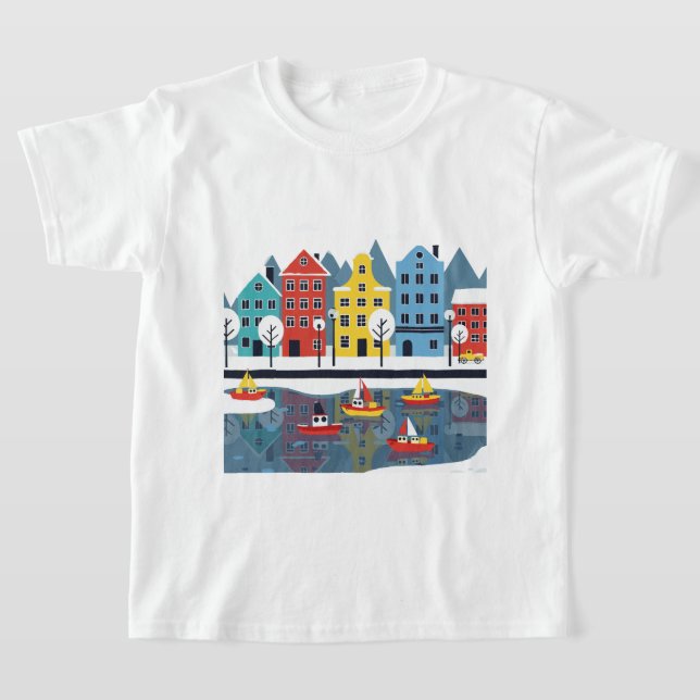 Camiseta Snowy city (Distribución)