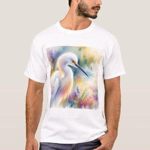 Camiseta Snowy Egret 180724AREF115 - Watercolor