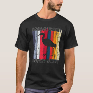 Camiseta Snowy Egret White Heron Egretta Water Foul Woul