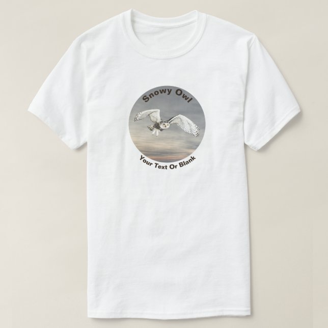 Camiseta Snowy Owl (Diseño del anverso)