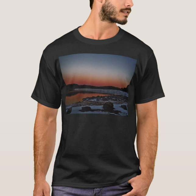 Camiseta Snowy Sunset en Lake Arrowhead (Anverso)