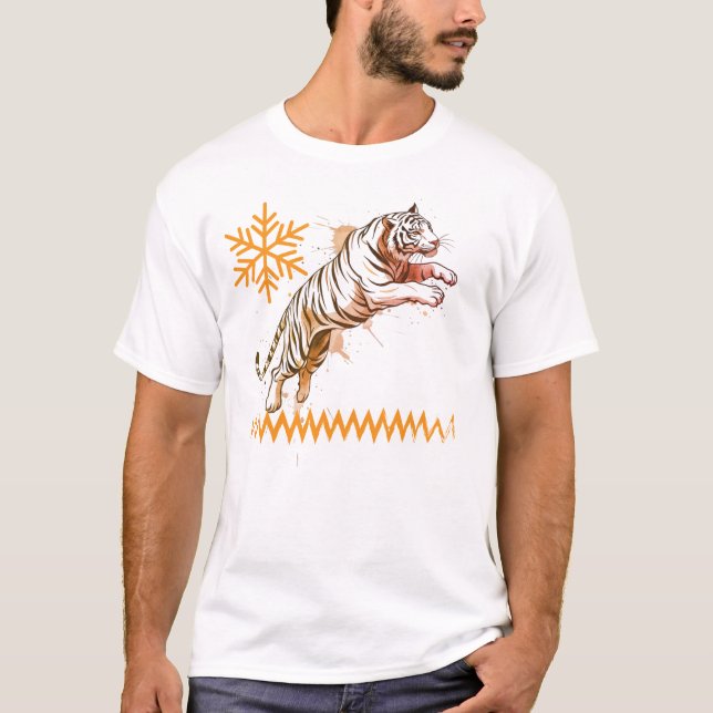 Camiseta snowy tiger (Anverso)