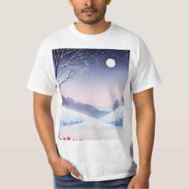 Camiseta Snowy winter landscape