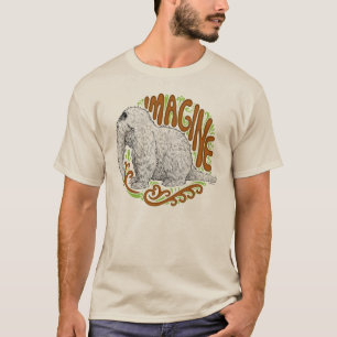 Camiseta Snuffleupagus B&W Dibujo de esbozo