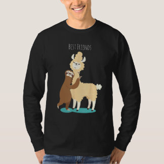Camiseta So Cute alpaca with sloth lazy bear