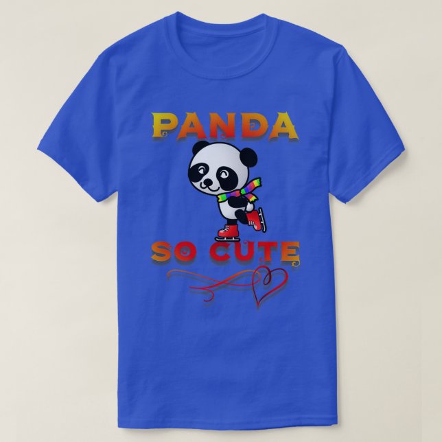 CAMISETA SO CUTE PANDA (Diseño del anverso)