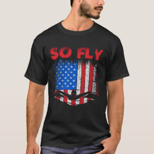 Camiseta So Fly Swimming Swim Estados Unidos Bandera Americ