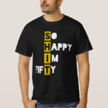 Camiseta So Happy I'm Fifty - Funny 50th Birthday Gift<br><div class="desc">50th birthday funny tshirt makes an ideal gift for 50 year old dad, mom, unle, friends, family who are about to turn fifty years old. Funny 50th birthday present for a friend with a good sense of humor. Ideal design for fiftieth birthday so happy i'm fifty fun humor sarcastic tee...</div>