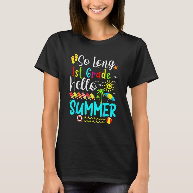 Camiseta So Long 1º grado Hola verano (Anverso)