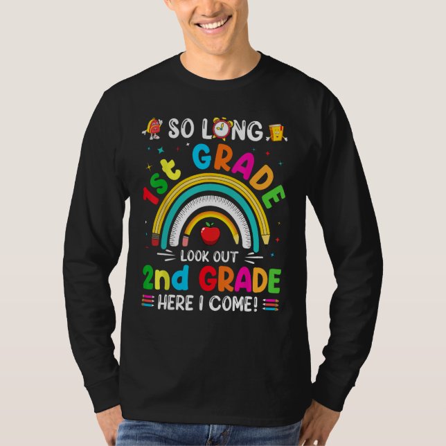 Camiseta So Long 1st Grade 2nd Grade Here I Come Back To Sc (Anverso)