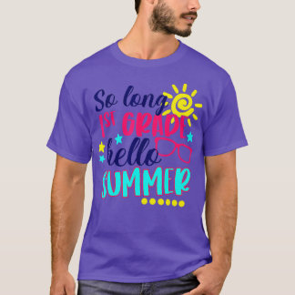 Camiseta So Long 1st Grade Hello Pool Last Day Of School Su