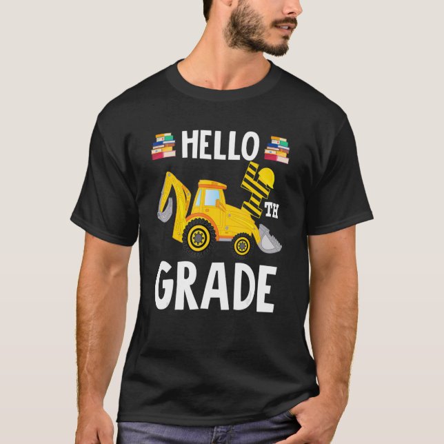 Camiseta So Long 4th Grade Hello 5th Grade   Construction (Anverso)