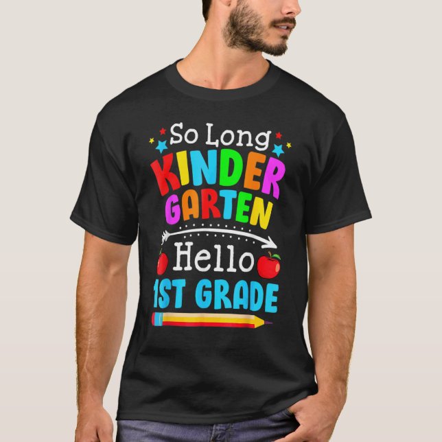 Camiseta So Long Kindergarten Hola 1er grado Primer Día de (Anverso)