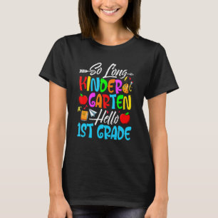 Camiseta So Long Kindergarten Hola 1er grado Primer Día de