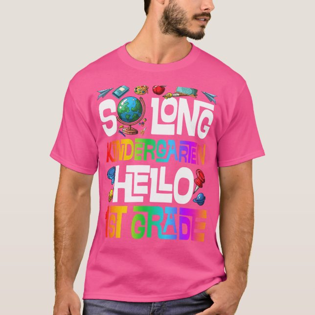 Camiseta So Long Kindergarten Hola Primer Grado Infantil (Anverso)
