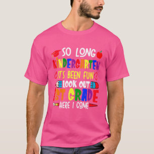 Camiseta So Long Kindergarten Hola Primer Grado Infantil