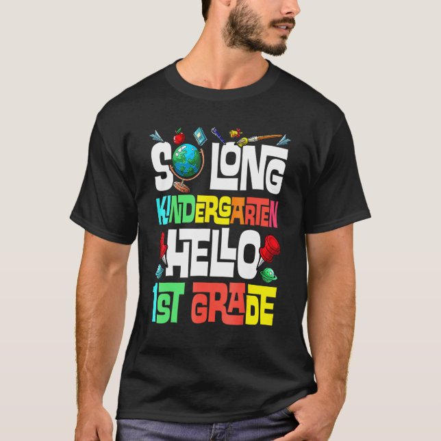 Camiseta So Long Kindergarten Hola Primer Grado Infantil (Anverso)