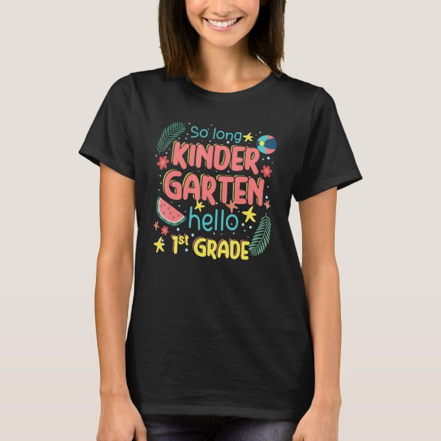 Camiseta So Long Kindergarten Hola profesor de Guay de prim (Anverso)