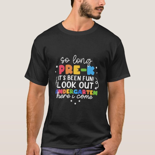 Camiseta So Long Pre-K Grade Kindergen Here I Come Graduati (Anverso)