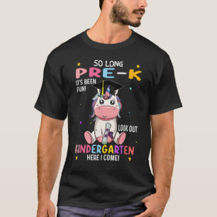 Camiseta So Long pre k graduation 2024 mira a Kindergarte