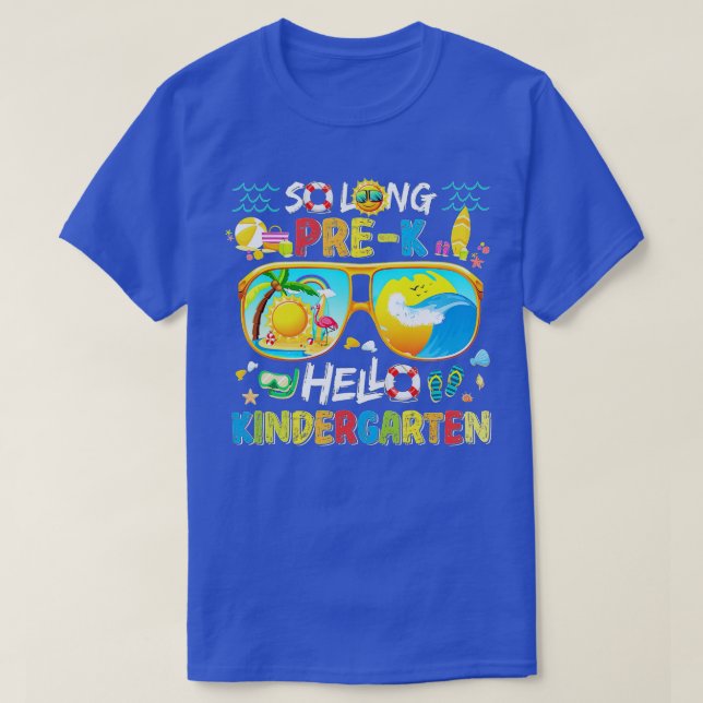 Camiseta So Long Prek Hello Kindergarten Prek Graduation Sc (Diseño del anverso)