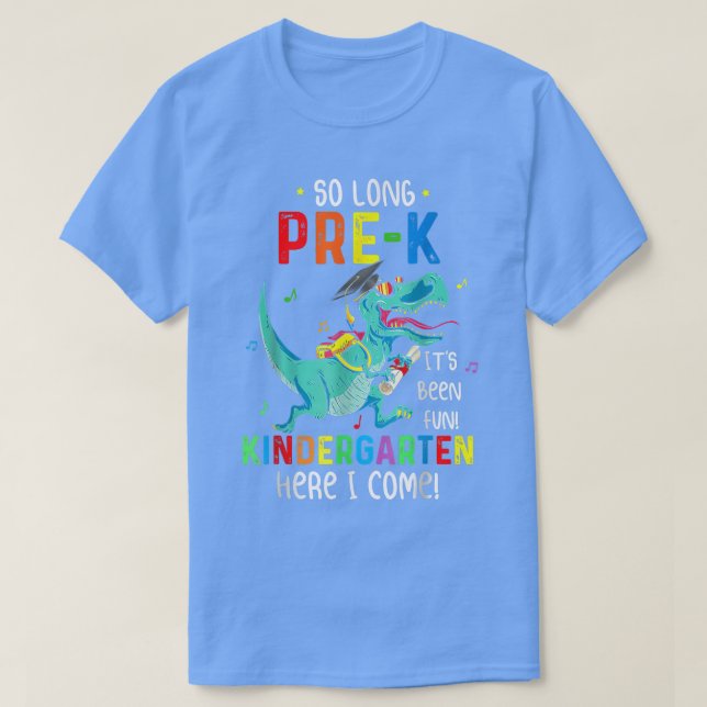 Camiseta So Long PreK Look Out Kindergarten Here I Come Kid (Diseño del anverso)
