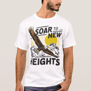 Camiseta Soar a nuevas alturas: águila Inspiradora y monte