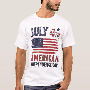 Camiseta Soars de libertad - Majestic Bald Eagle 4 de julio