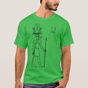 Camiseta Sobek Antiguo Dios Egipcio Hieroglífico