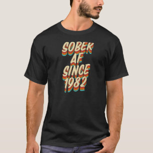 Camiseta Sober Af desde 1982 Fiesta del Aniversario de la S
