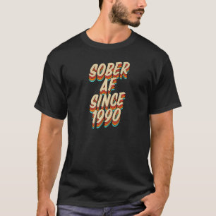 Camiseta Sober Af desde 1990 Fiesta del Aniversario de la S