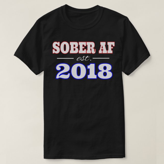 CAMISETA SOBER AF ESTABLECIDO EN 2018 (Diseño del anverso)