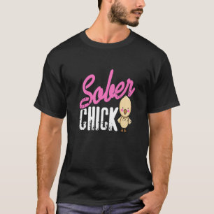 Camiseta Sober Chick Retro Sobriedad Diseños divertidos pre