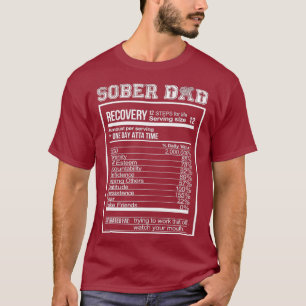 Camiseta Sober Recuperación de Papá Adicción Nutricional de