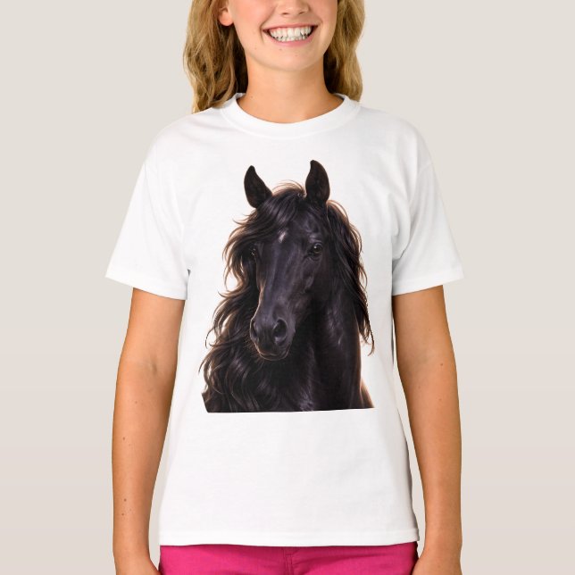 Camiseta Soberbio semental negro (Anverso)